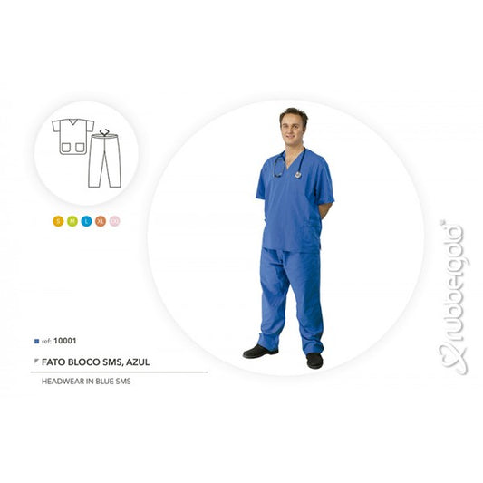 Fato de Bloco em SMS azul