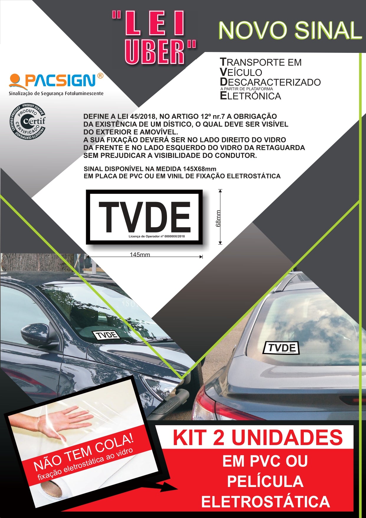 TVDE -Transporte em Veículo Descaracterizado Eletrónica